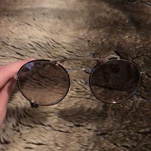Prada Double Bridge Round Sunglasses